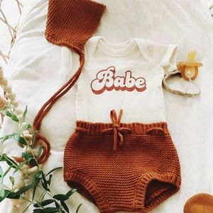 The Stag + The Swan “Babe” onesie